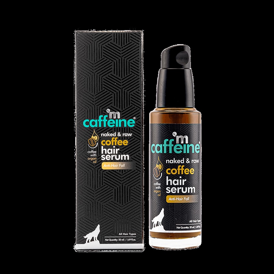 mCaffeine Naked & Raw Coffee Hair Serum - With Argan Oil