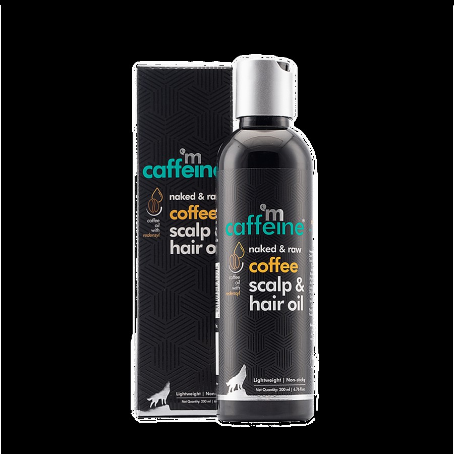 mCaffeine Naked & Raw Coffee Scalp & Hair Oil - With Redensyl