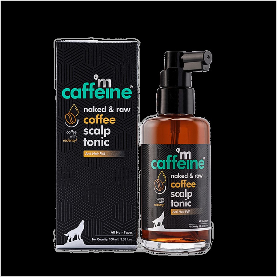 mCaffeine Naked & Raw Coffee Scalp Tonic - Reduces Hairfall