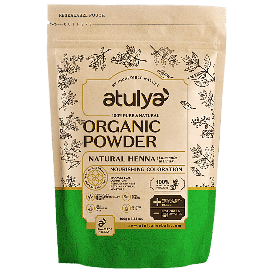 ATULYA Organic Powder - Natural Henna