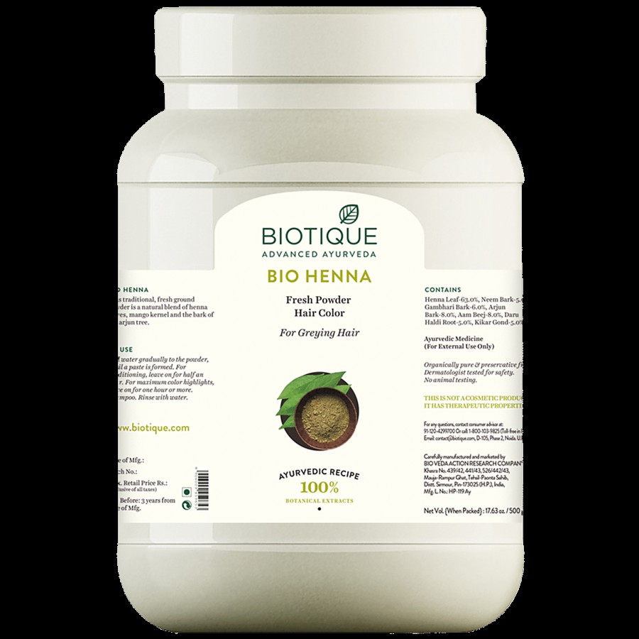 BIOTIQUE Bio Henna Leaf Powder