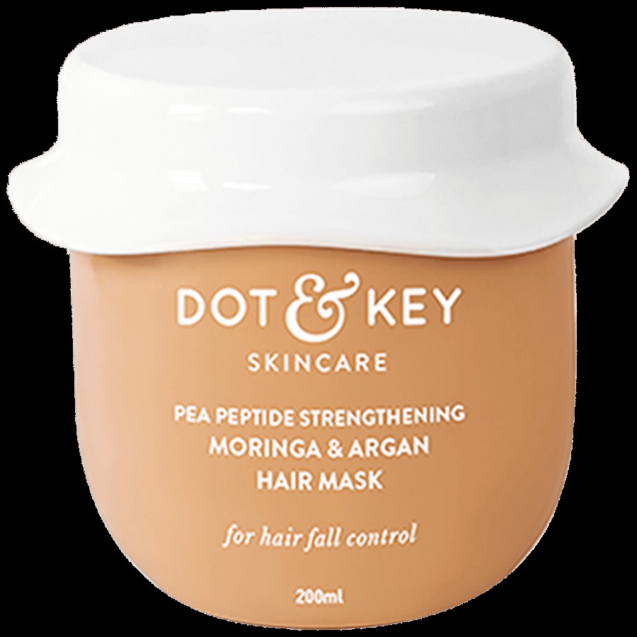 Dot & Key Pea Peptide Strengthening Moringa & Argan Hair Mask - Anti-Hair Fall