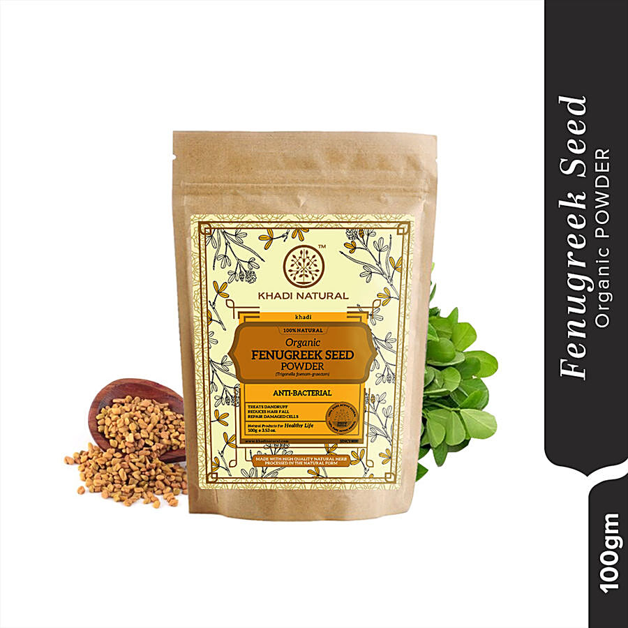 Khadi Natural Fenugreek Seed Organic Powder - Anti-Bacterial