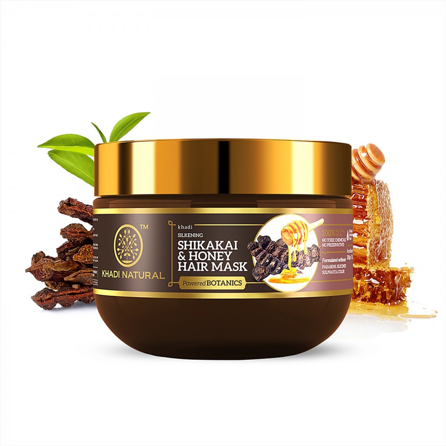 Khadi Natural Shikakai & Honey Hair Mask - Improves Hair Strength