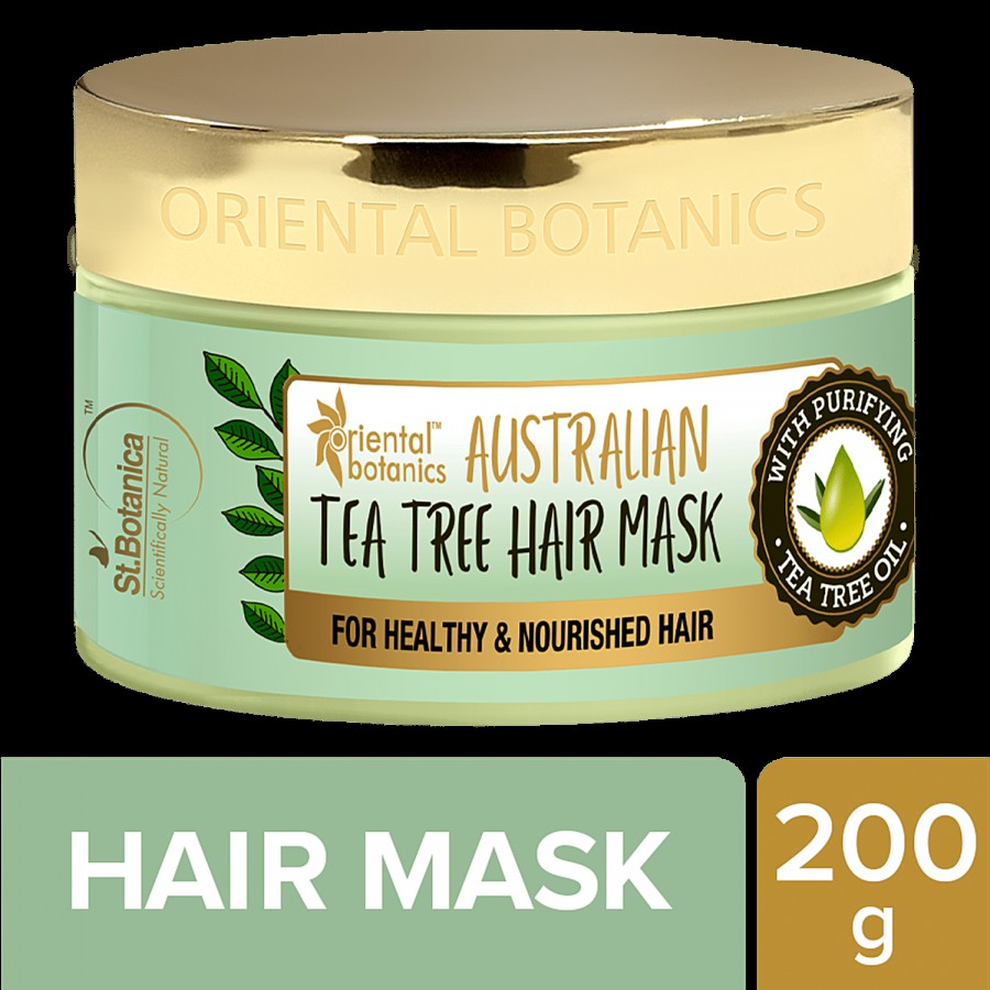 Oriental Botanics Australian Tea Tree Hair Mask - For Healthy & Nourished Hair