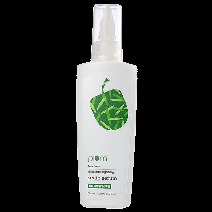 Plum Tea Tree Dandruff Fighting Scalp Serum - Fragrance Free