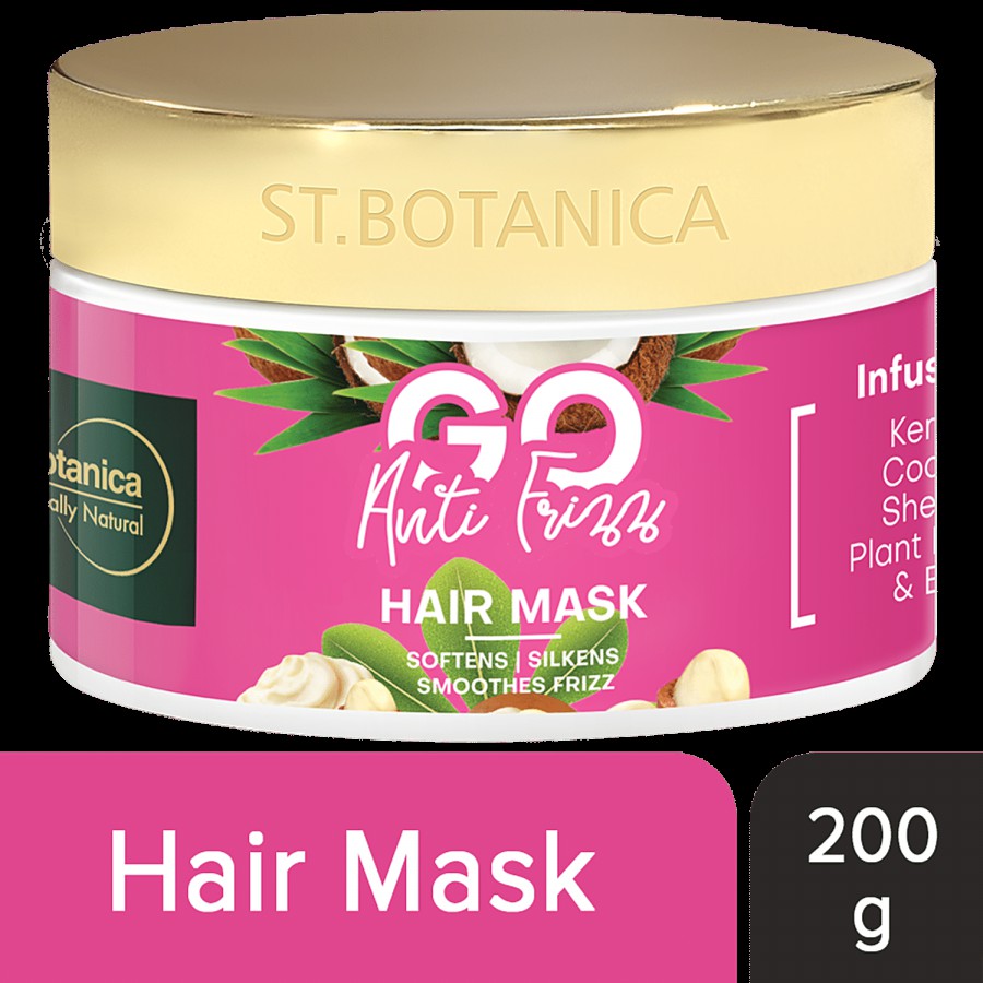 StBotanica GO Anti Frizz Hair Mask - Infused With Coconut Oil