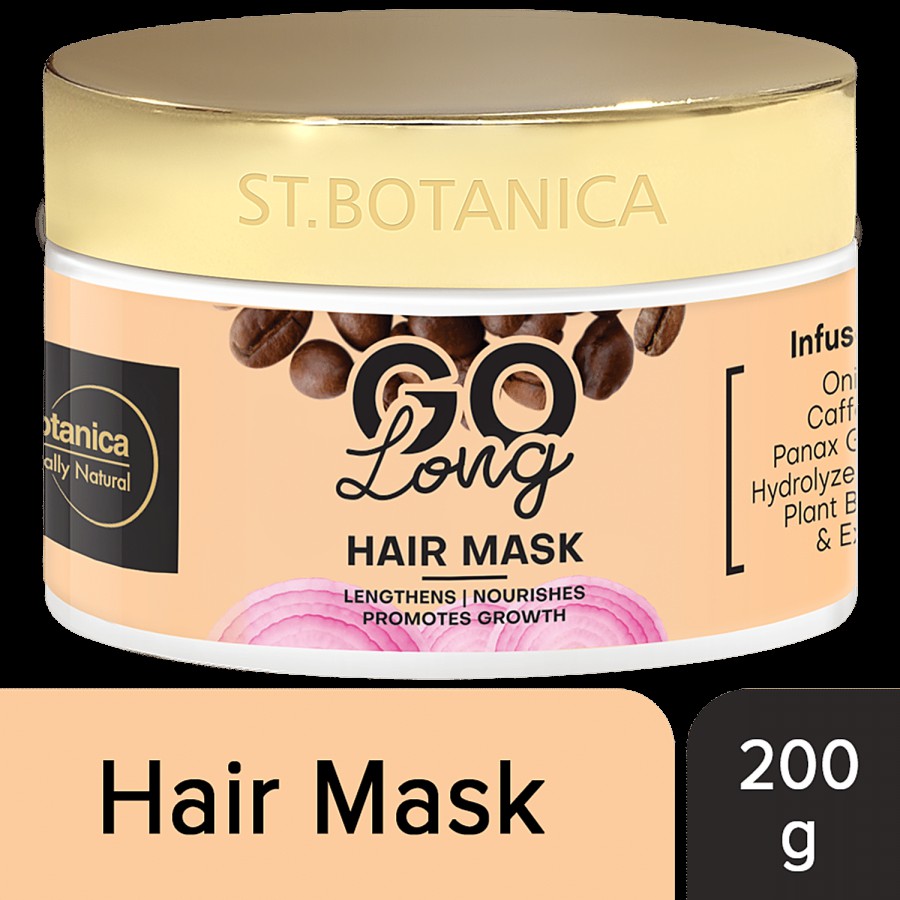 StBotanica GO Long Onion Hair Mask - Infused With Onion Oil