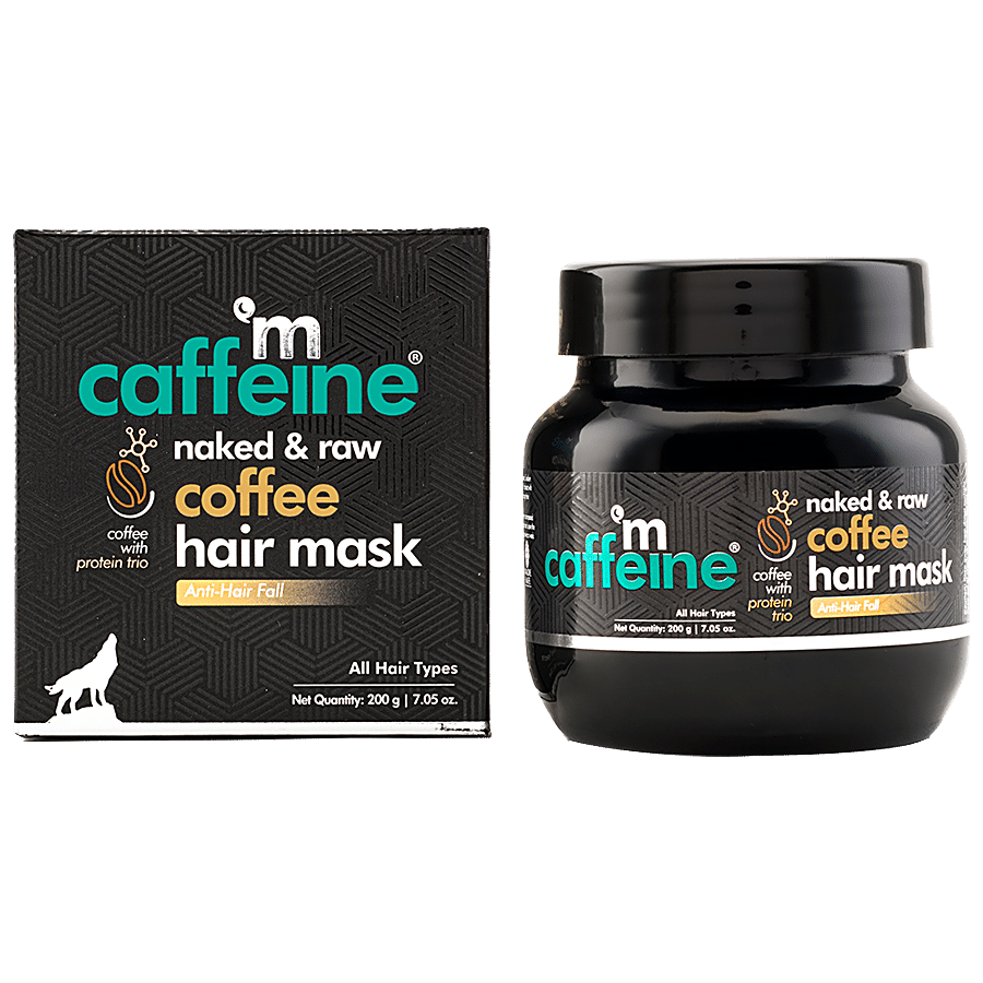 mCaffeine Naked & Raw Coffee Hair Mask - With Protein Trio