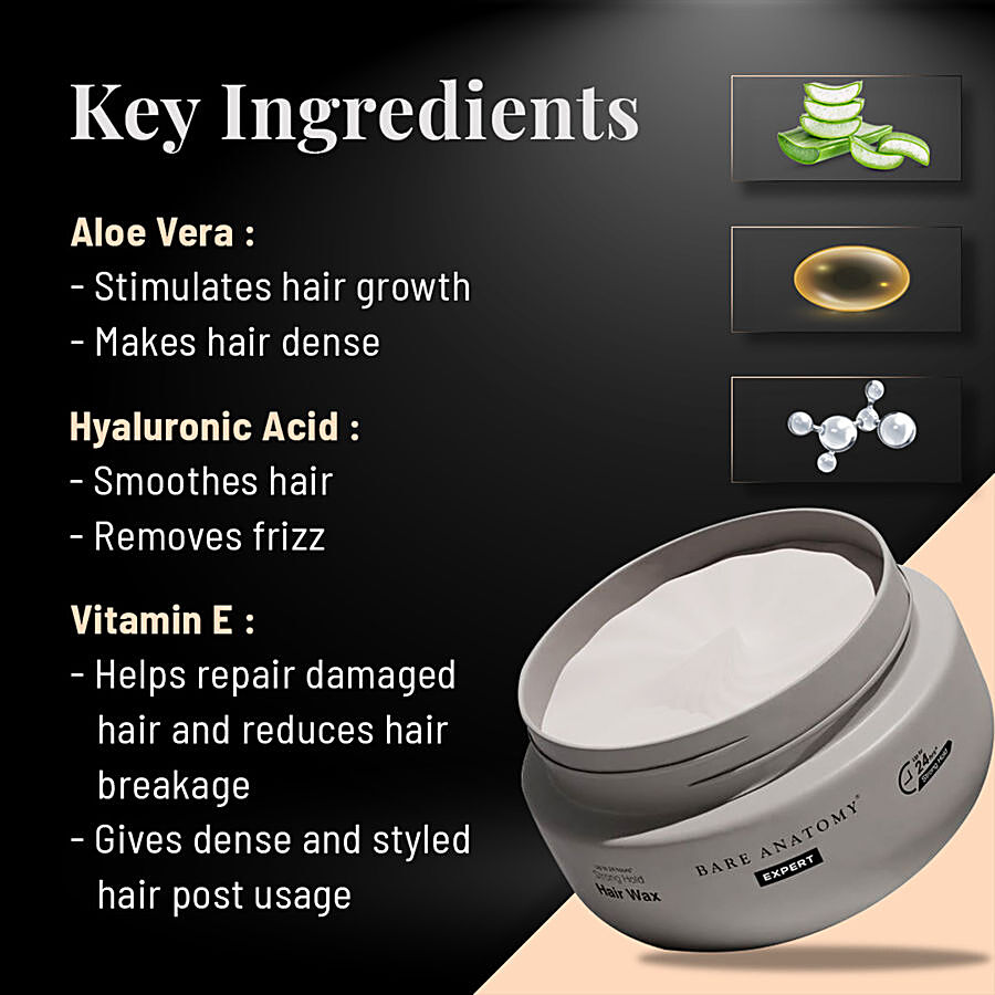 Bare Anatomy Expert Hair Wax - Upto 24 Hrs Strong Hold