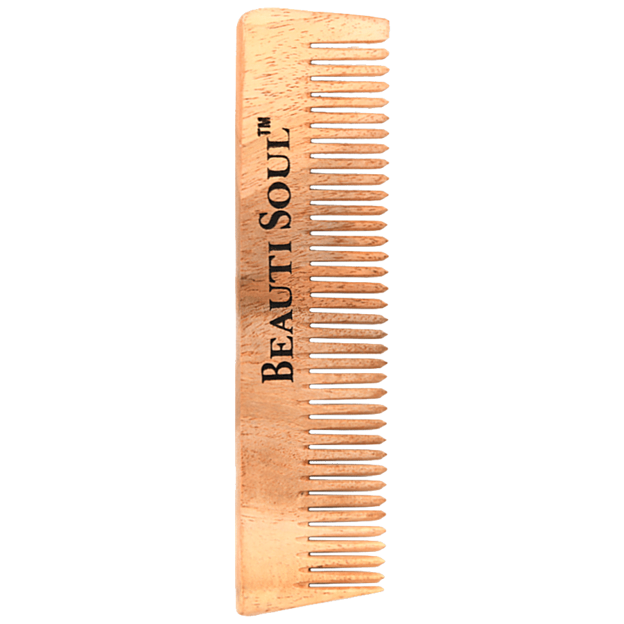 Beautisoul Wooden Neem Comb - Pocket