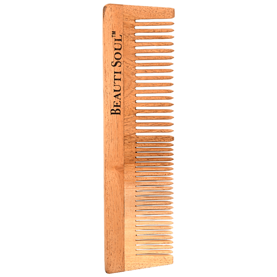 Beautisoul Wooden Neem Wood Comb - Lily