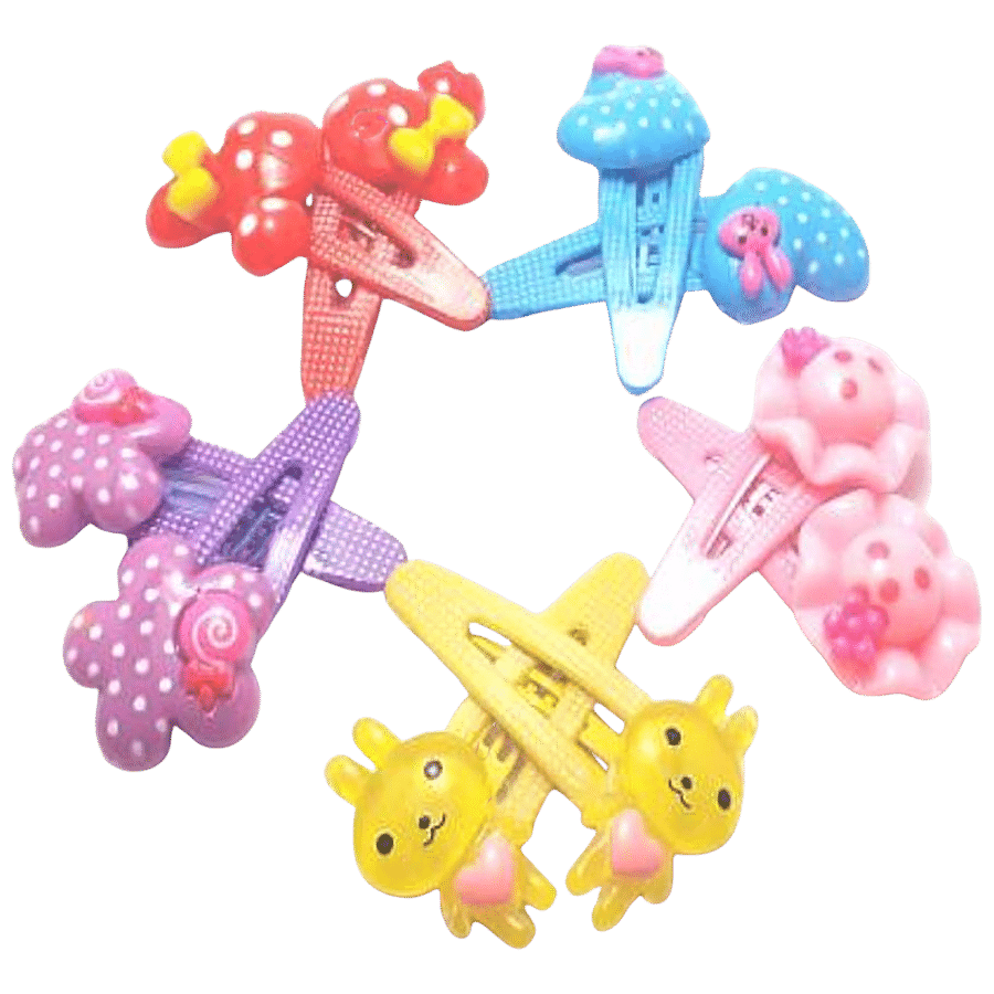 CS BEAUTY Multicolour Hair Clips - For Kids