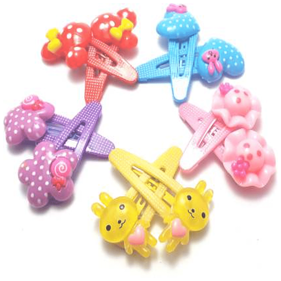 CS Girl Kids Hair Clips - Multicolour Styles