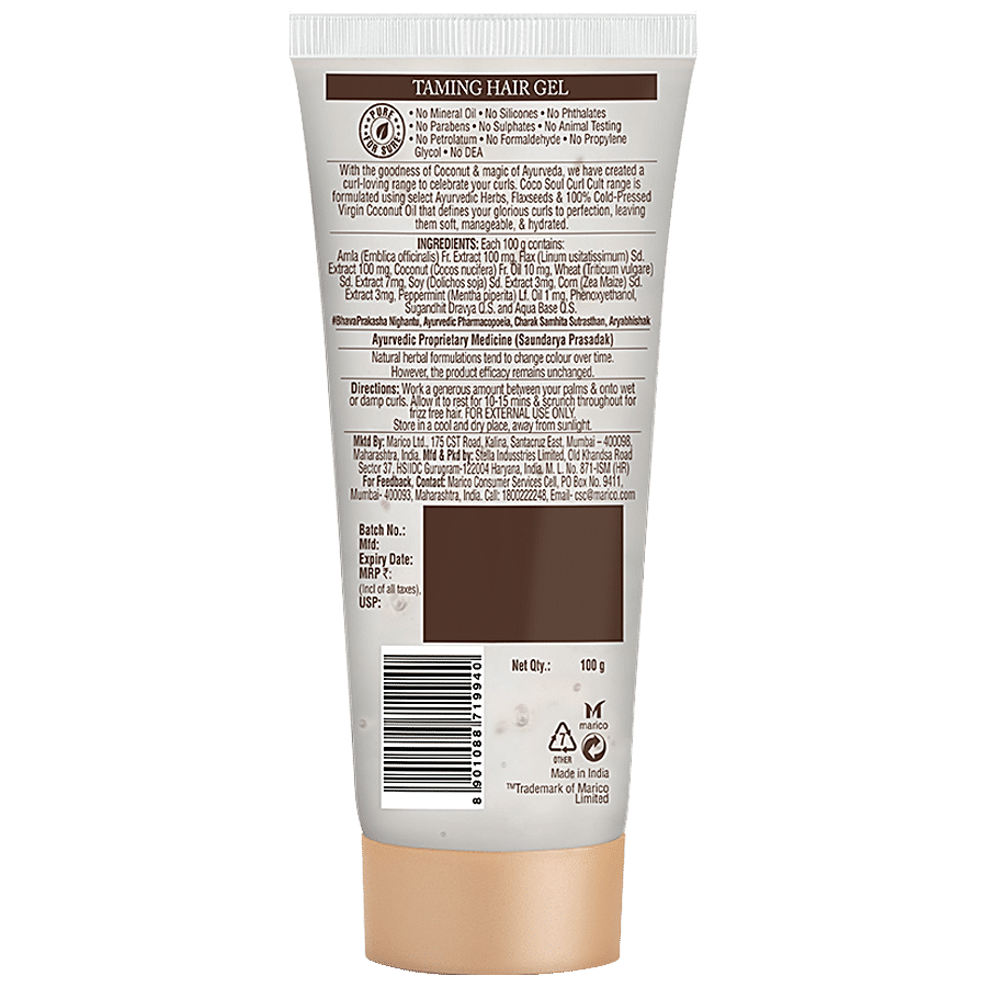 Coco Soul Curl Cult Taming Hair Gel - Controls Frizz