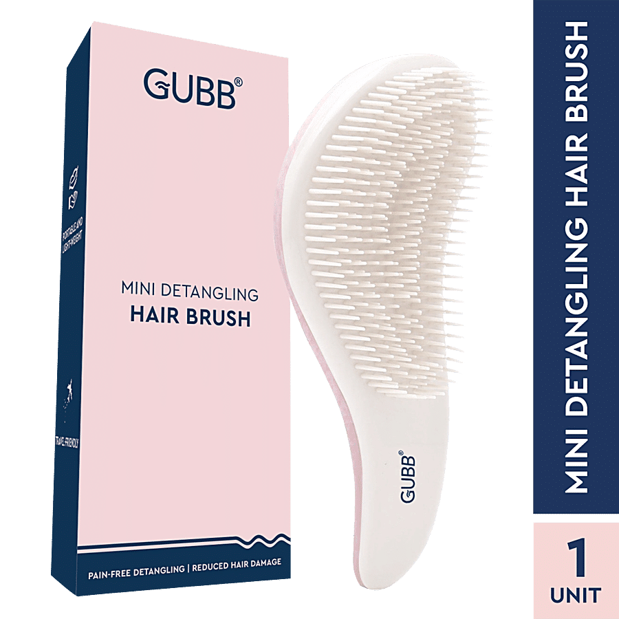 Gubb Mini Detangling Brush - For Pain Free Styling