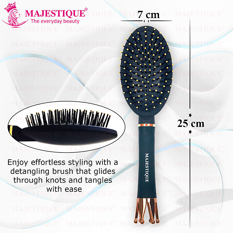 MAJESTIQUE Crown Series Professional Oval Detangler Brush