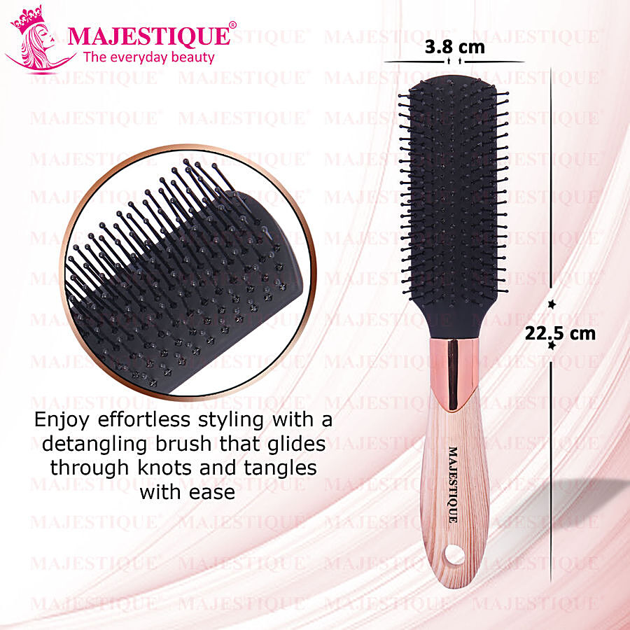 MAJESTIQUE Hair Brush - Nylon Bristles