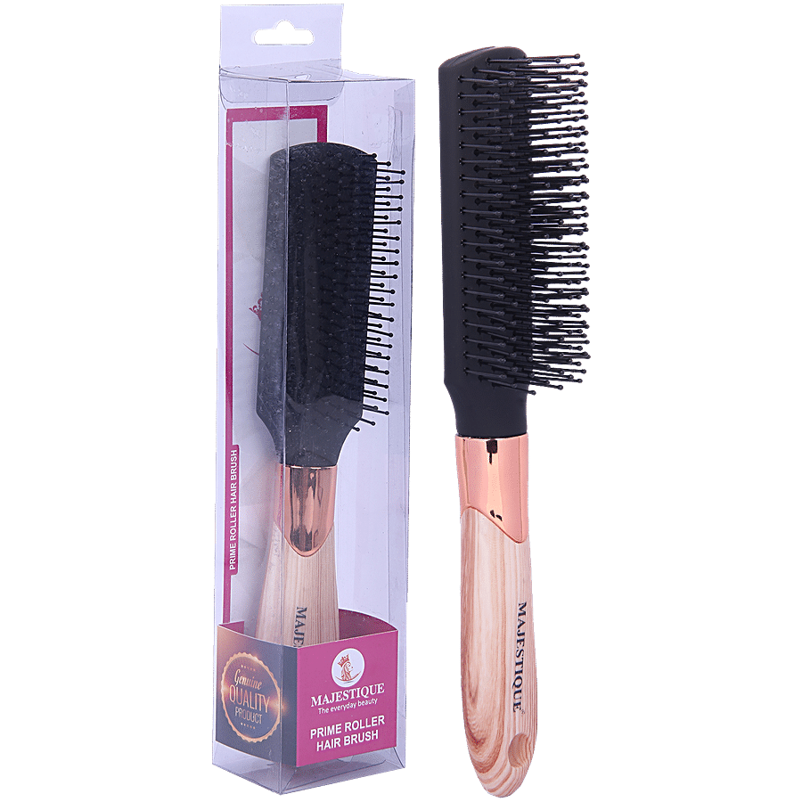 MAJESTIQUE Hair Brush - Nylon Bristles