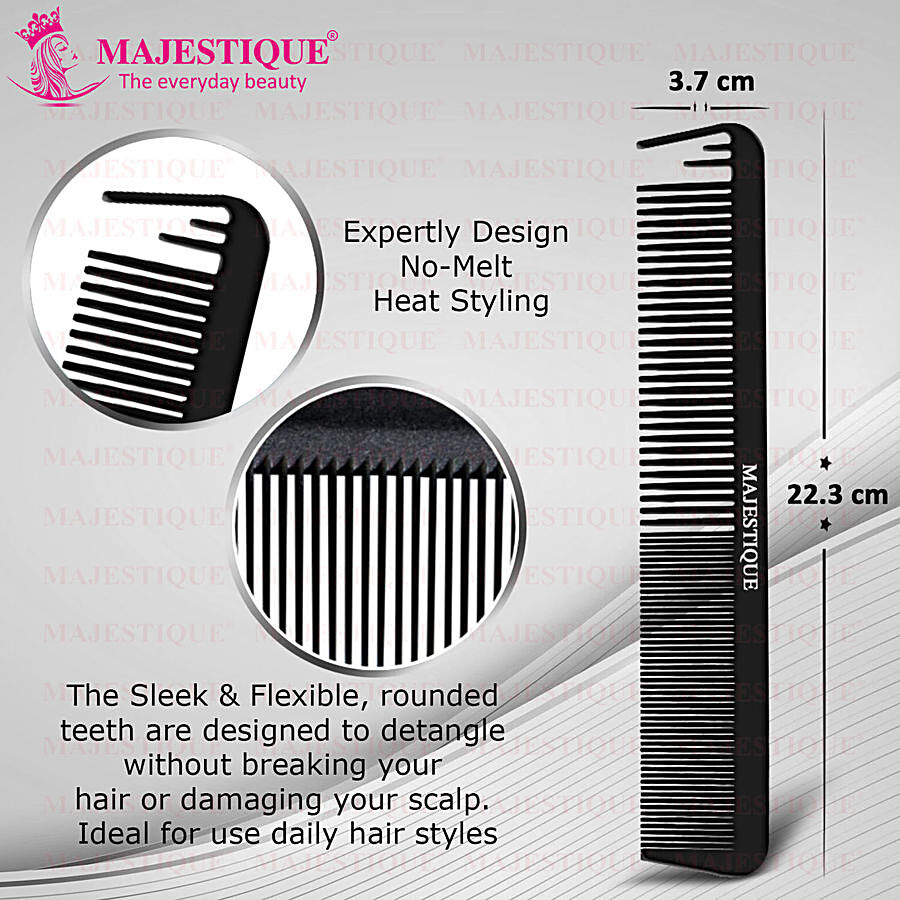 MAJESTIQUE Hair Comb With Sectional - Anti-Static