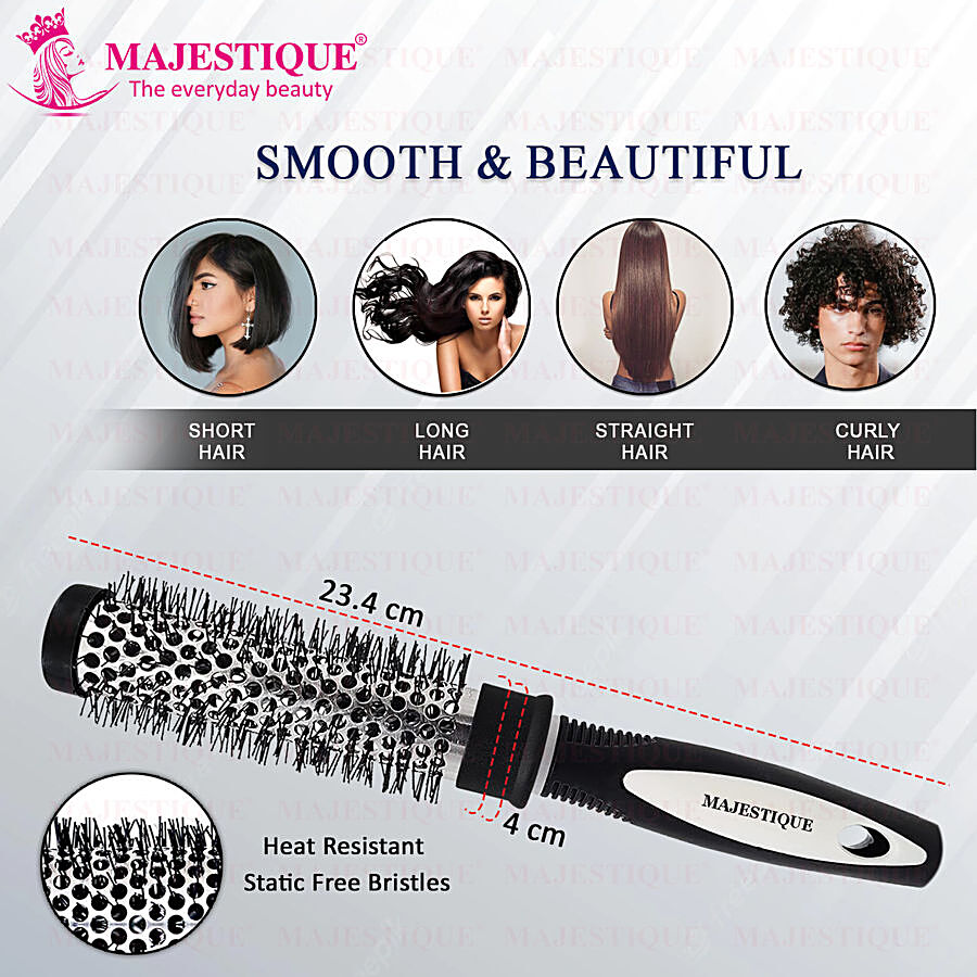 MAJESTIQUE Roller Blow Dry Hair Brush - Small