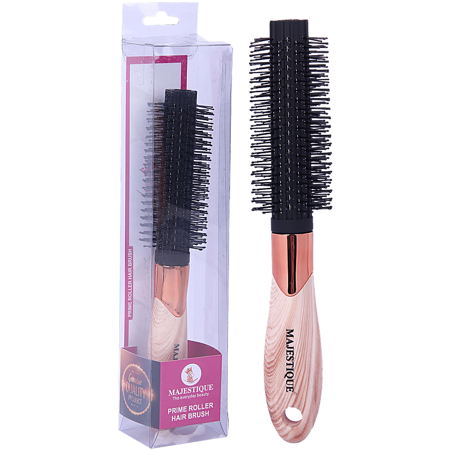 MAJESTIQUE Roller Hair Brush - Nylon Bristles