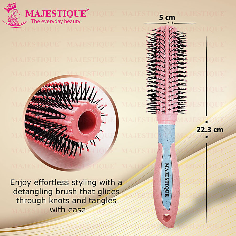 MAJESTIQUE Round Blow Dry Brush - Flexible Bristles