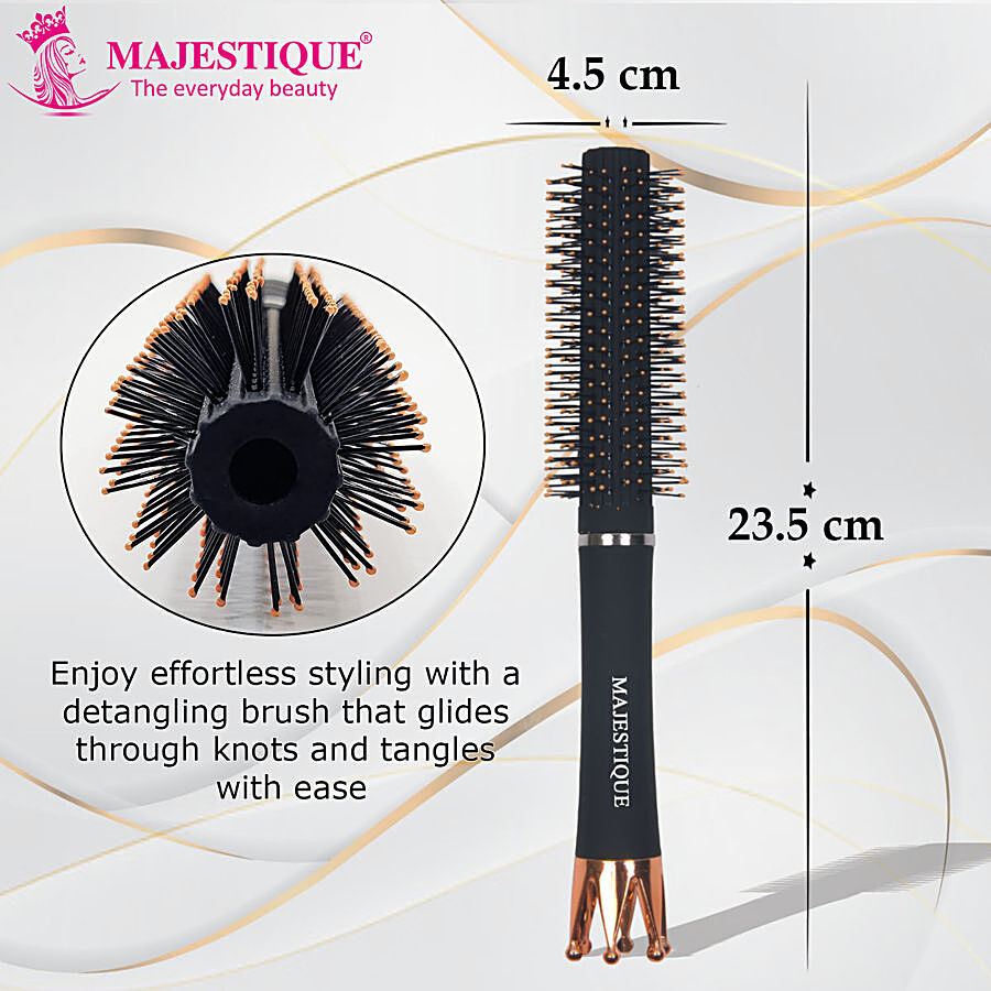 MAJESTIQUE Round Hair Brush - Crown Series