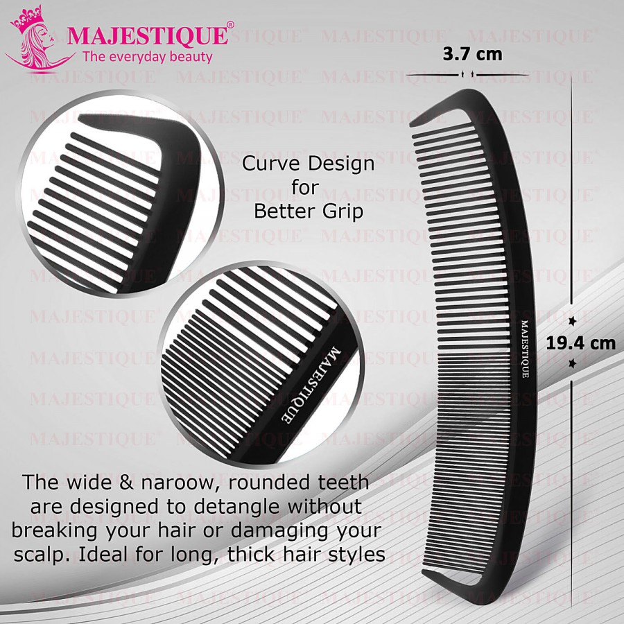 Majestique Curve Parting Hair Comb - Fine Teeth