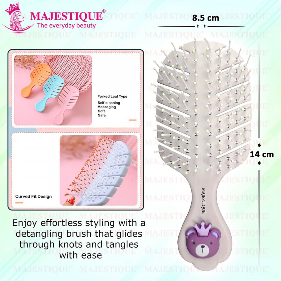 Majestique Detangling Baby Hair Brush - Flexible Bristles