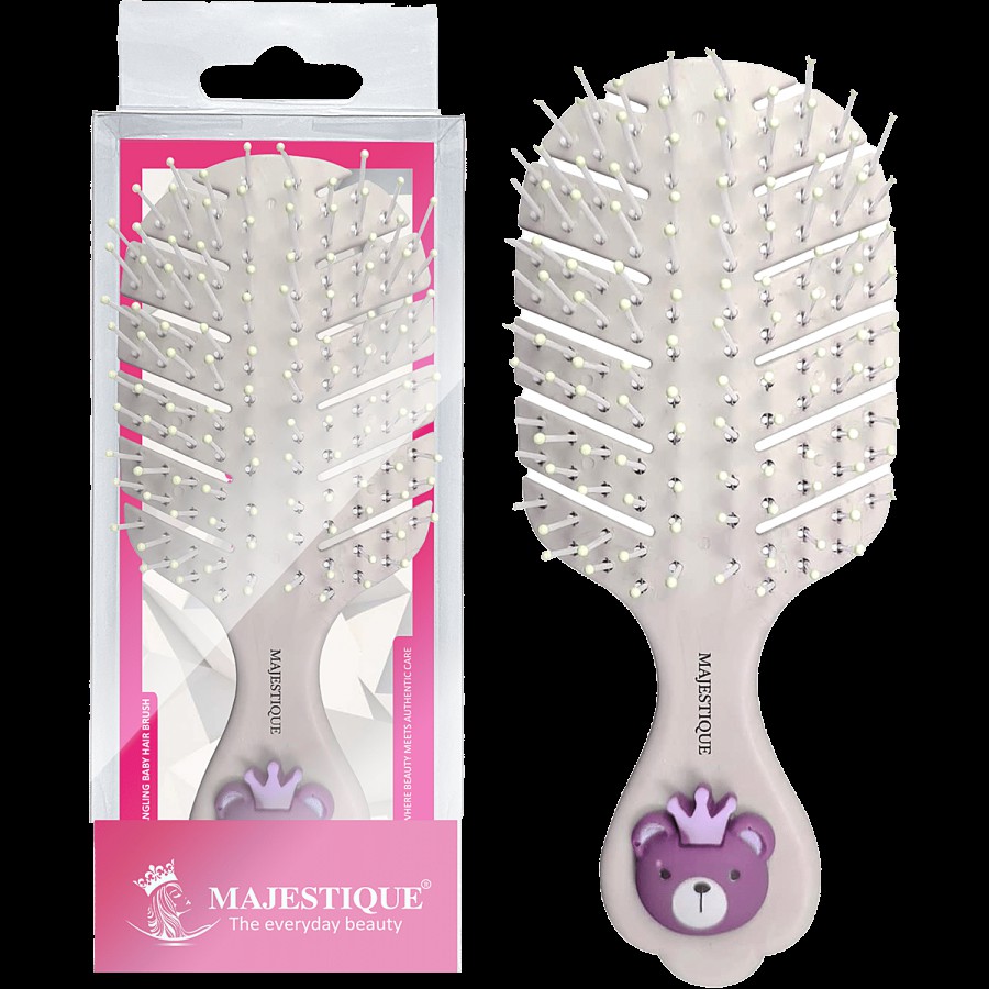 Majestique Detangling Baby Hair Brush - Flexible Bristles