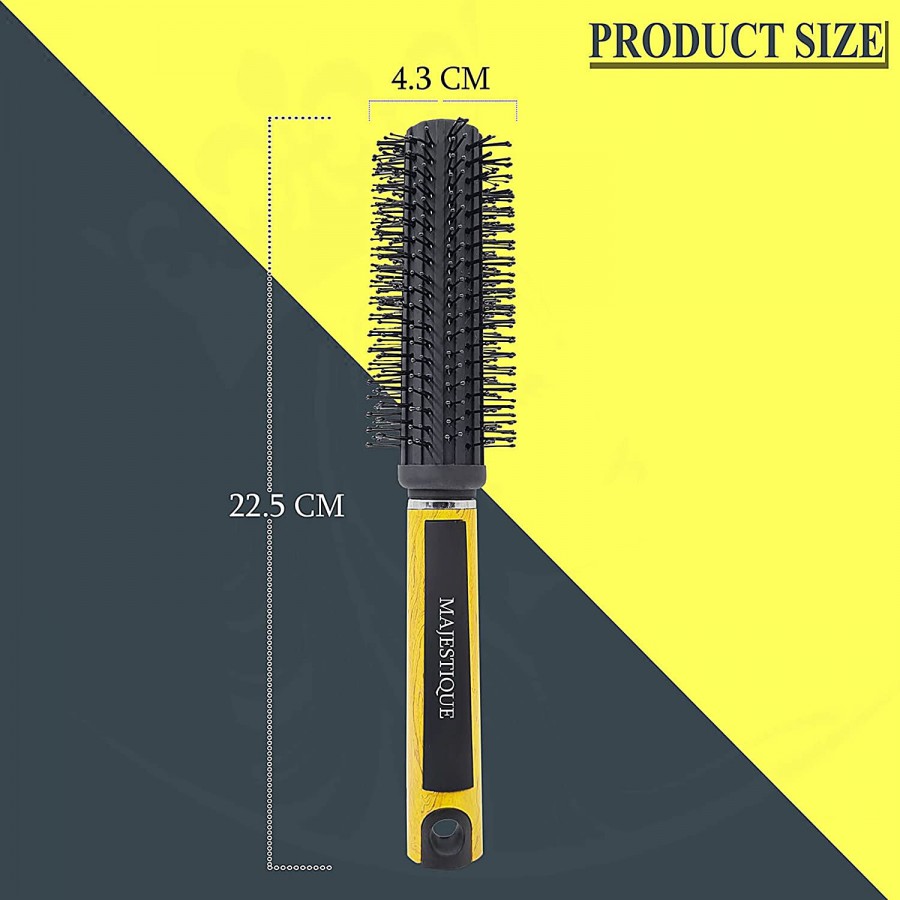 Majestique Roller Detangle Hair Brush - Round