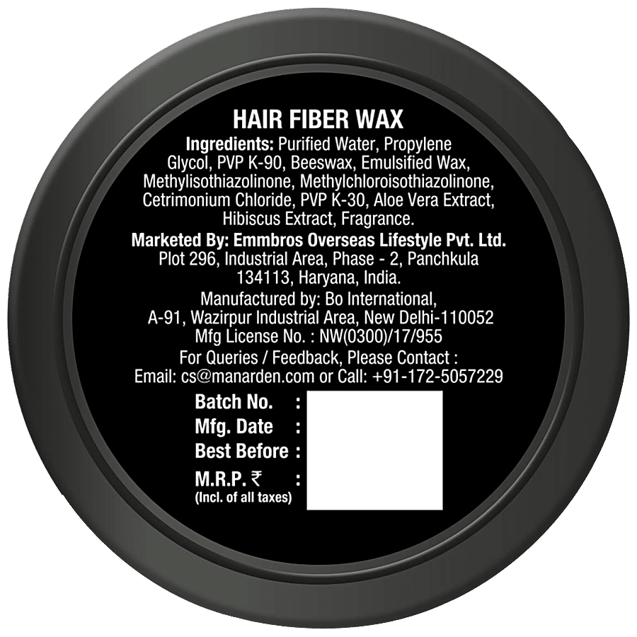 Man Arden Hair Fiber Wax - Styling With Strong Hold & Matte Finish