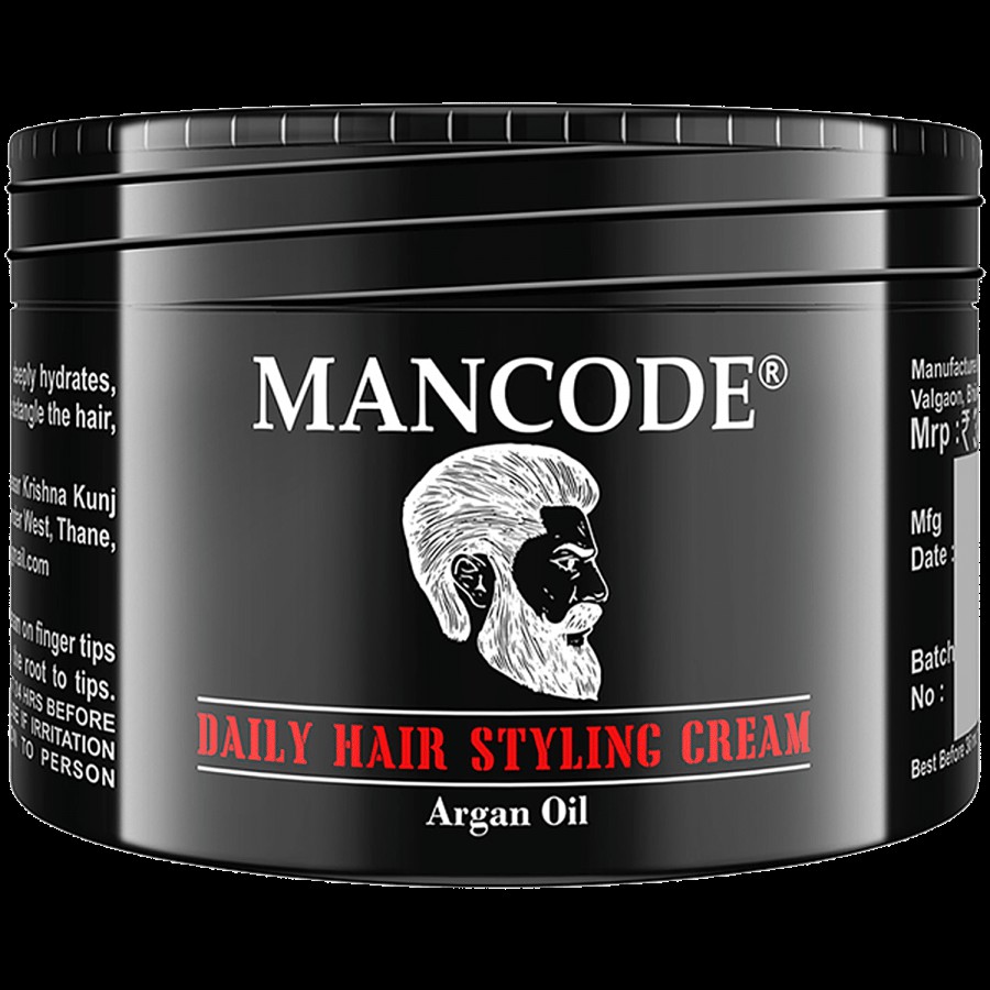 Mancode Daily Hair Styling Cream - Argan Oil