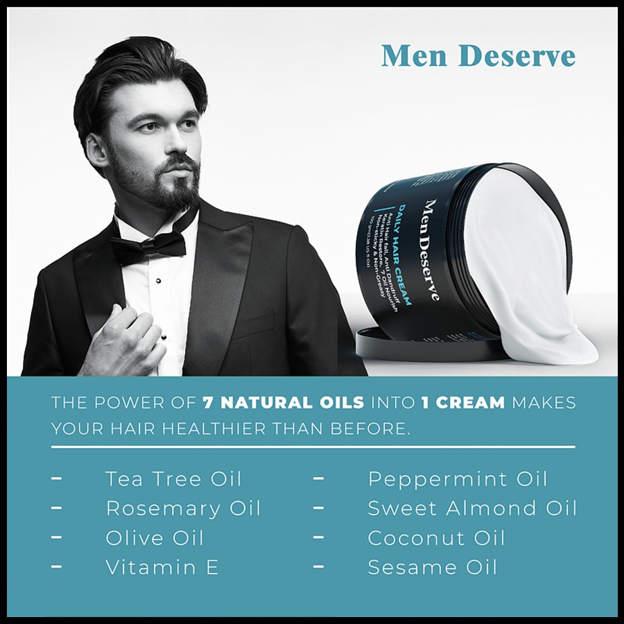 Men Deserve Daily Hair Cream - Anti Hair Fall