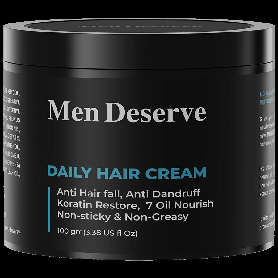 Men Deserve Daily Hair Cream - Anti Hair Fall