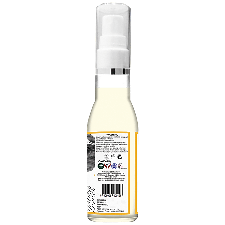 Mirah Belle Organic & Natural Willow Bark-Green Tea Leaf Sebum Balancing Hair Spray - Paraben Free