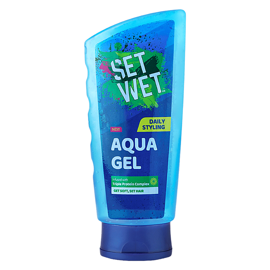 Set Wet Styling Aqua Hair Gel - Triple Protein Complex