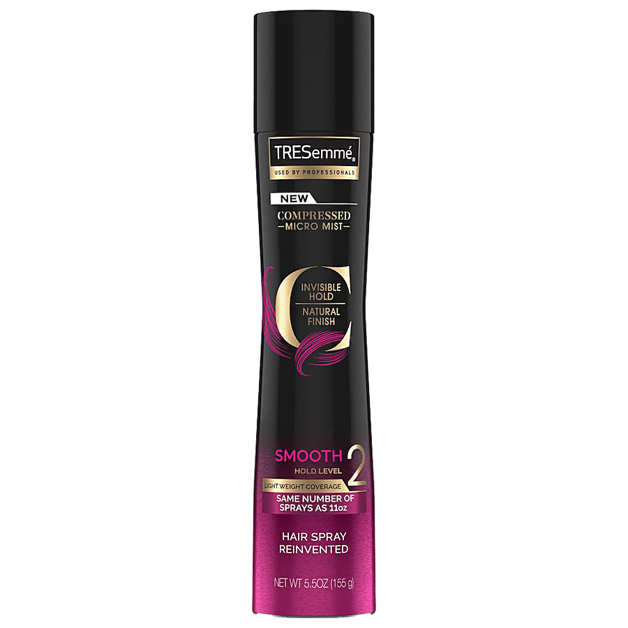 Tresemme Hair Spray Compressed Micro Mist Invisible Hold Natural Finish Smooth Hold Level 2 Hair Spray