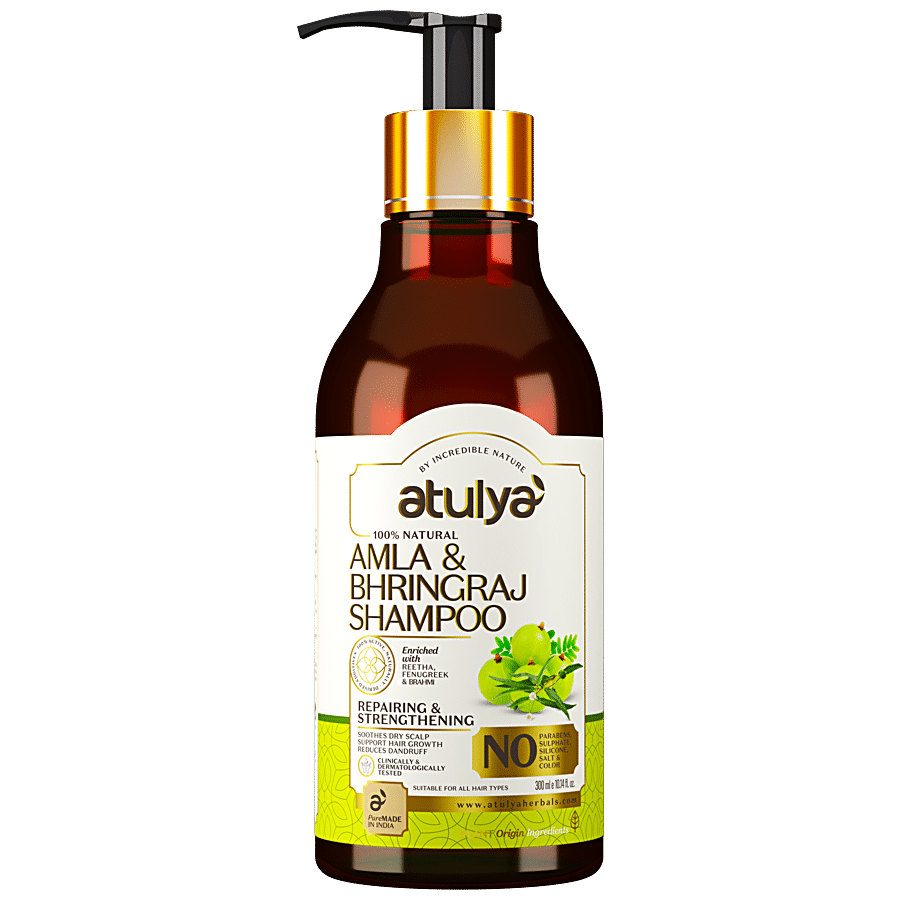 ATULYA Amla & Bhringraj Shampoo - With Fenugreek