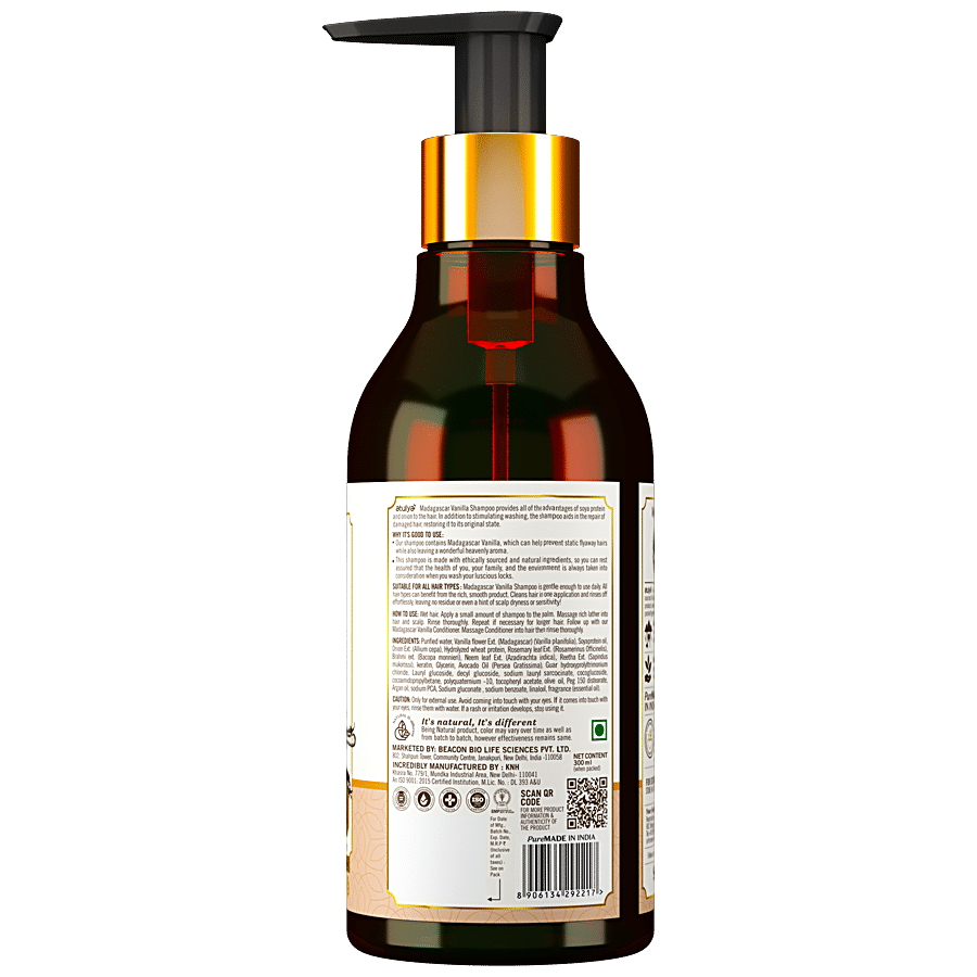 ATULYA Madagascar Vanilla Shampoo - With Soy Protein