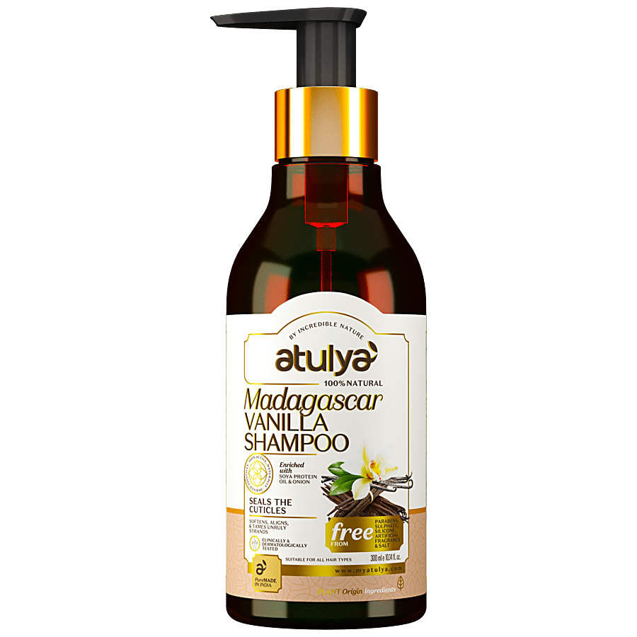 ATULYA Madagascar Vanilla Shampoo - With Soy Protein