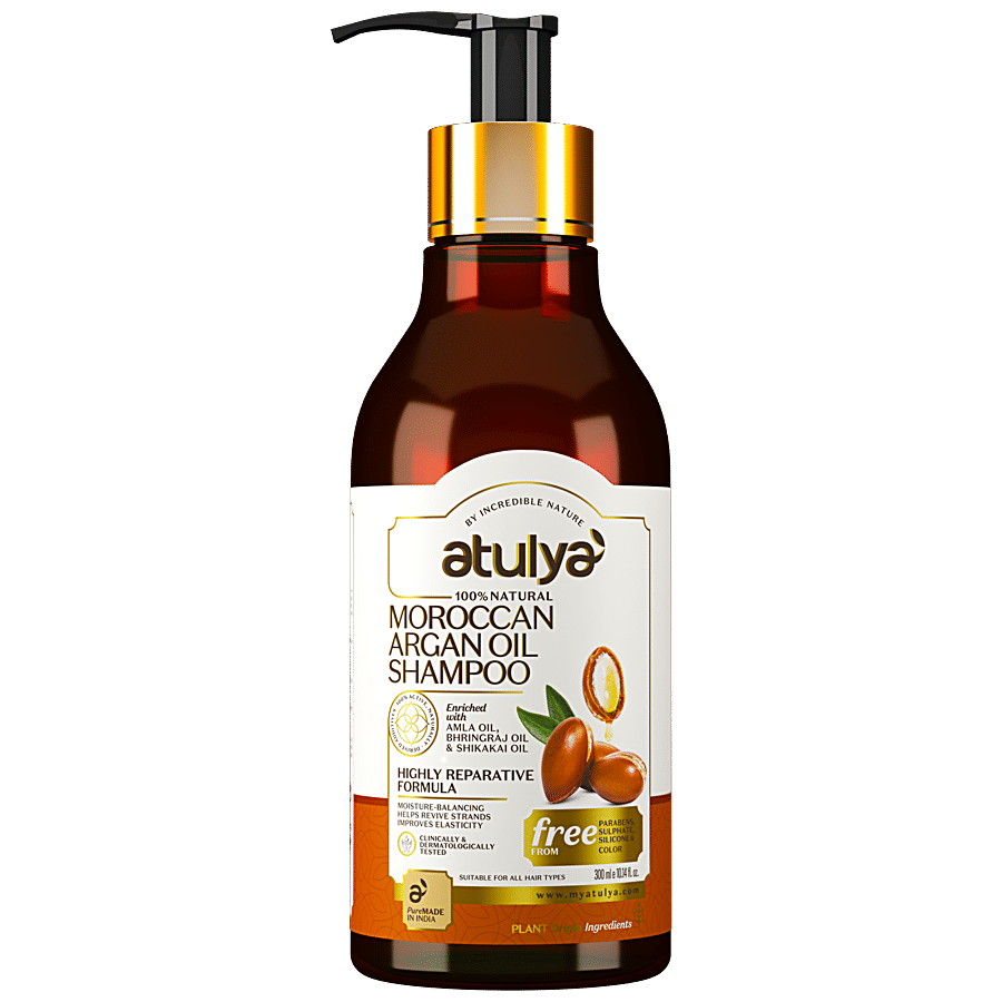 ATULYA Moroccon Argan Oil Shampoo - With Amla Oil