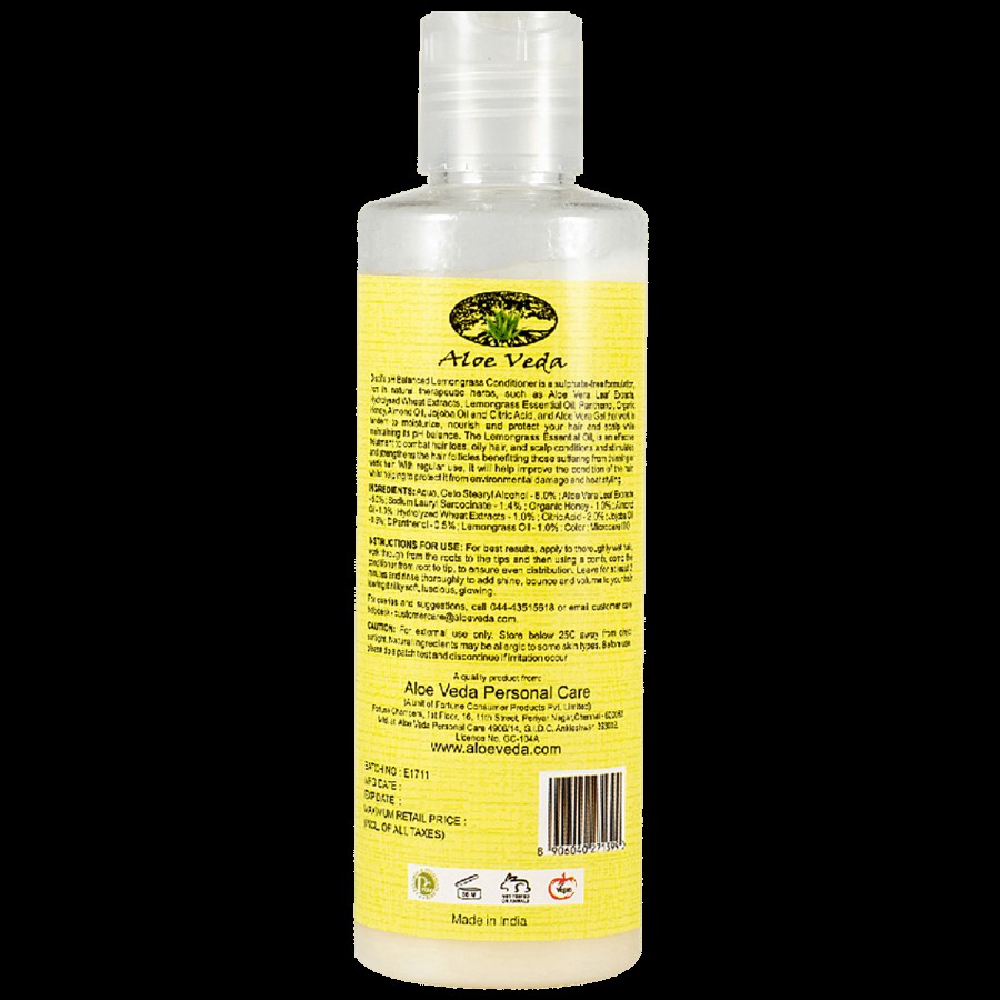 Aloe Veda DISTIL pH Balanced Conditioner - Lemongrass