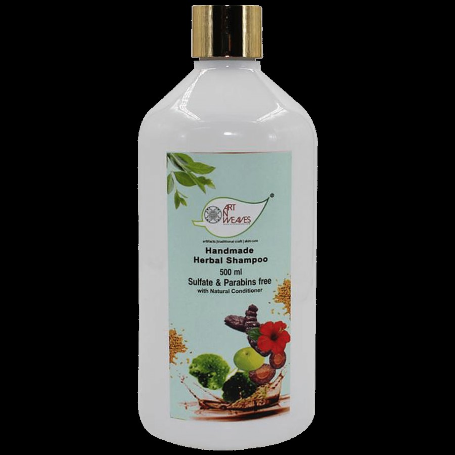 ArtNWeaves Handmade Herbal Shampoo - With Natural Conditioner