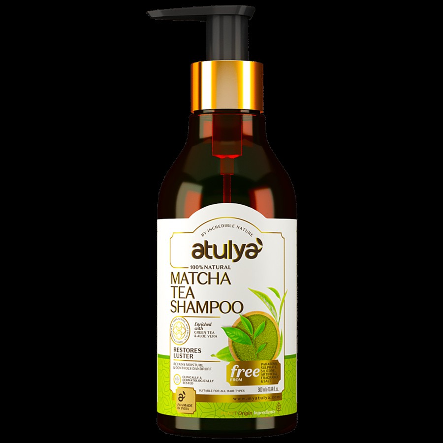 Atulya Matcha Tea Shampoo - With Aloe Vera