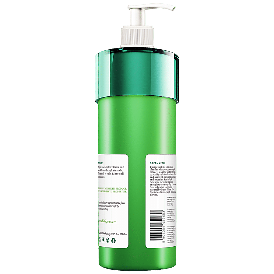 BIOTIQUE Shine & Gloss Shampoo & Conditioner - Green Apple