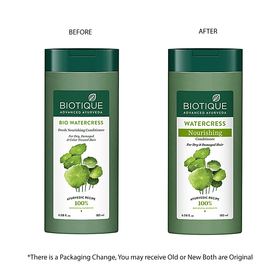 BIOTIQUE Watercress Nourishing Conditioner - For Dry & Damaged Hair