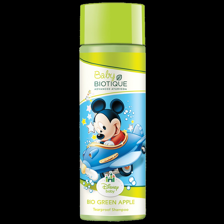 BIOTIQUE Advanced Ayurveda Disney Baby Shampoo - Bio Green Apple