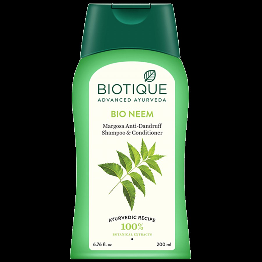 BIOTIQUE Bio Neem Anti-Dandruff Shampoo & Conditioner - Margosa